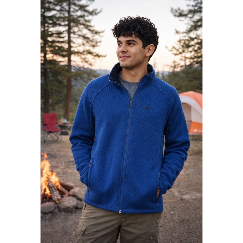Spyder Blue‎ Full-Zip Jacket Men's XL/TG